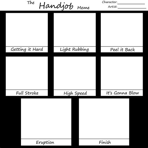 The Handjob Meme Blank By Crocface Hentai Foundry