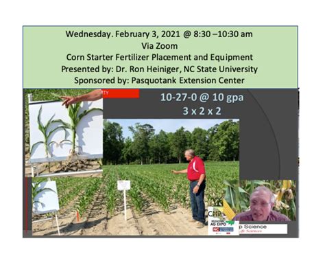 Corn Starter Fertilizer Placement And Equipment N C Cooperative Extension