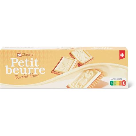 M Classic Petit Beurre With White Chocolate Migros