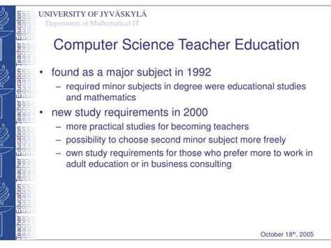 Ppt Computer Science Teacher Education Powerpoint Presentation Free Download Id 6612272