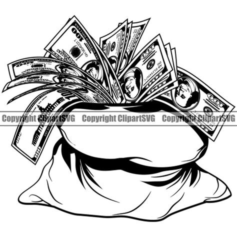 Money King Svg Us Dollar Sign Clipart Money Bag Cut File Etsy