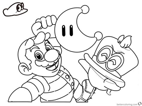 9 Génial Mario Odyssey Coloriage Pictures COLORIAGE