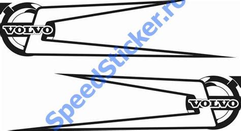 Set 2 Buc Stickere Autocolante Volvo Fh12 Fh13 Fh16 Fh4 Globetrotter 100 Cm