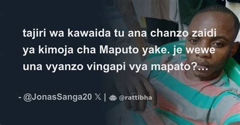 Tajiri Wa Kawaida Tu Ana Chanzo Zaidi Ya Kimoja Cha Maputo Yake Je