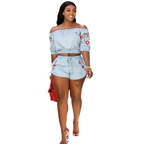 Off The Shoulder 2 Piece Set Women Floral Print Crop Top And Shorts Set