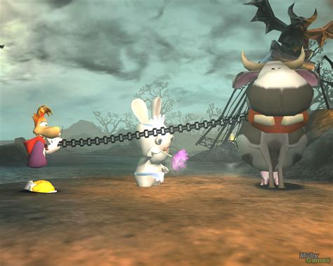 Image - 300306-rayman-raving-rabbids-windows-screenshot-make-that-cow-fly.jpg | Raving Rabbids ...