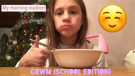 MORNING ROUTINE GRWM School Edition YouTube