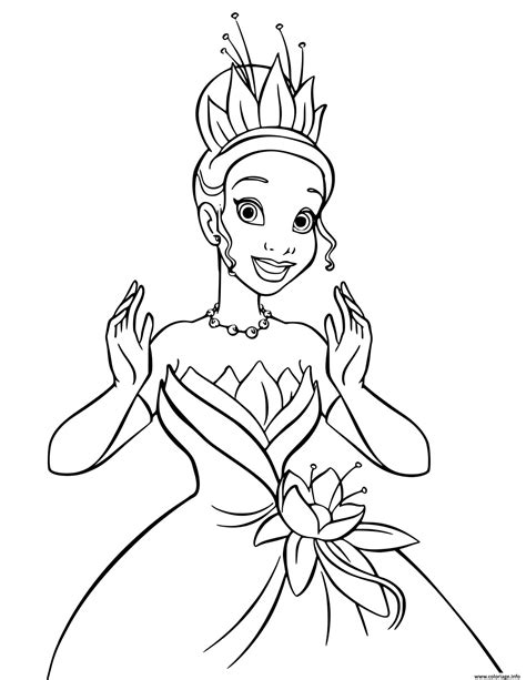 Coloriage Tiana Dans La Princesse Et La Grenouille En 2009 Dessin