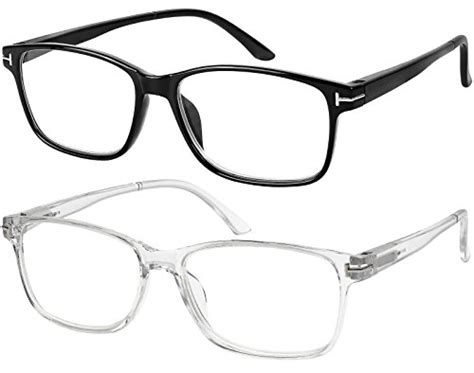 Computer Glasses 2 Pairs Anti Glare Classic Reading Glasses Quality ...