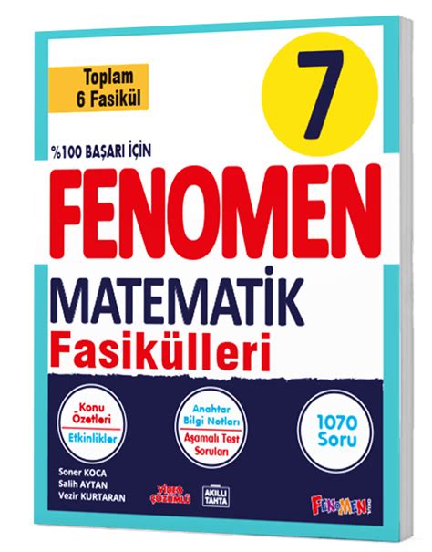 7 Sınıf Fenomen Okul Yayınları