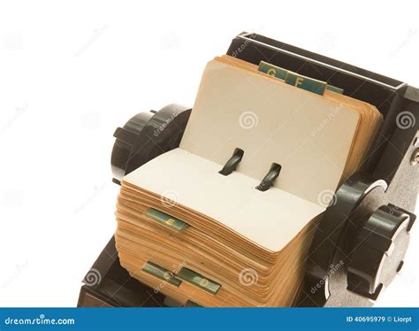 Rolodex Stock Photo Image