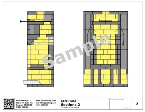 Plans for a Masonry Heater Core - Firespeaking