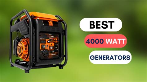 Best 4000 Watt Generators In 2023 Reviews And Guide Youtube