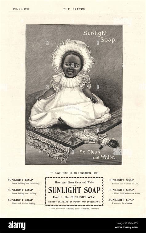 1901 UK Magazine Sunlight Soap Advert Stock Photo Alamy