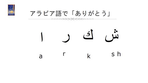 すぐに使えるアラビア語の旅フレーズ～「ありがとう」 Arabic Online