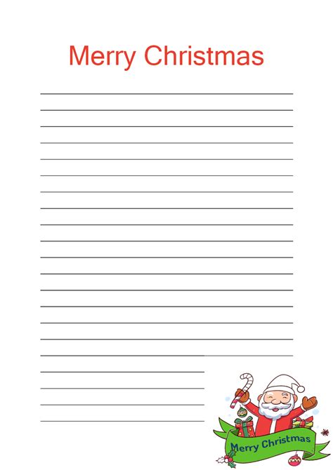 Printable Lined Paper Template Free Download Merry