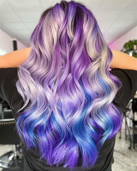 30 Galaxy Hair Ideas To Bring The Universe To Earth Galaxy Hair Galaxy Hair Color Rainbow