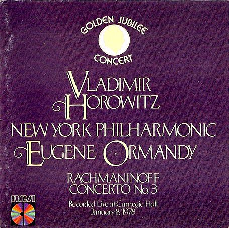 chucrute com quiabo: Vladimir Horowitz Golden Jubilée Concert ...