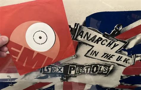 SEX PISTOLS Rare ANARCHY IN THE UK 7 Inch Test Pressing White Label