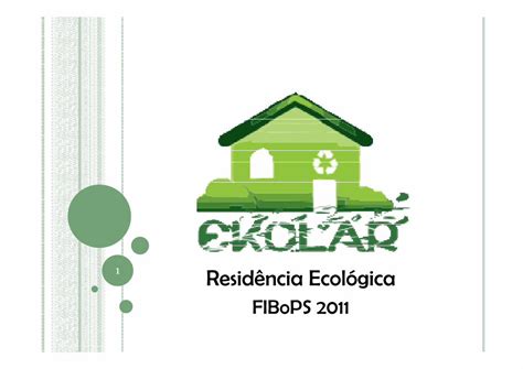 PDF Residência Ecológica Desenvolvimento econômico e social