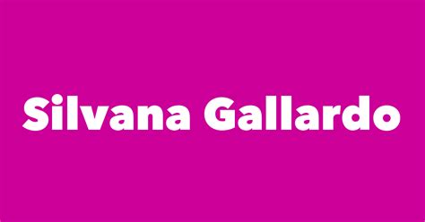 Silvana Gallardo - Spouse, Children, Birthday & More