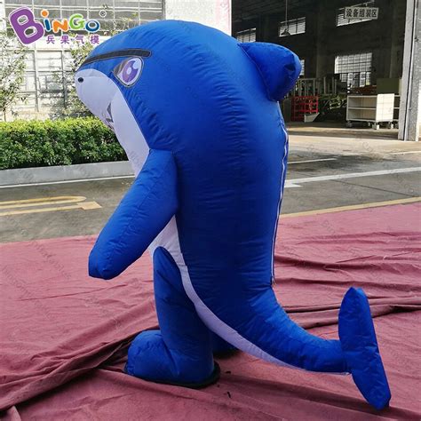 Deluxe 18m Tall Inflatable Shark Costume For Kids Walking Toy ...