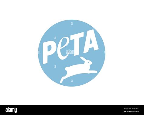 rotated  left peta logo organisation logo stock photo alamy
