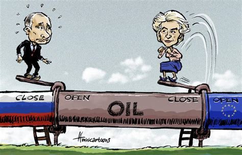 EU oil embargo in action | Cartoon Movement