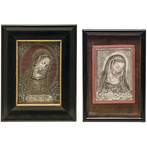 Zwei Andachtsbilder S Ddeutsch Jh Landshuter Madonna Der