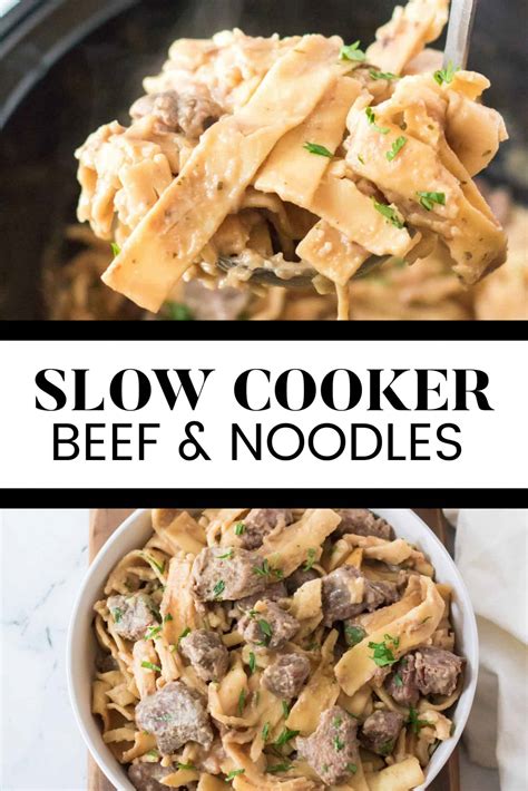 Slow Cooker Beef And Noodles Recipe Simply Stacie