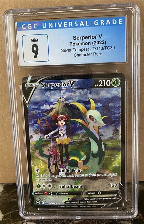 Cgc Serperior V Tg Tg Ultra Rare Pok Mon Silver Tempest Graded