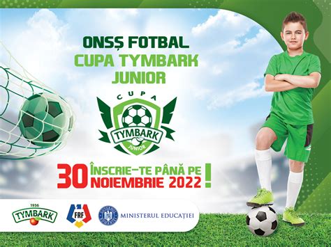 Ons Fotbal Cupa Tymbark Junior Nscrieri Deschise La Cea Mai Mare