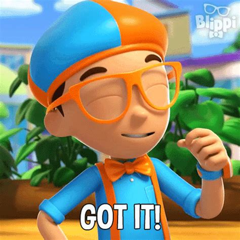 Got It Blippi GIF - Got it Blippi Blippi wonders educational cartoons ...