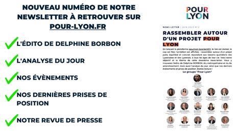 Newsletter N2 Juin 2023 Rassembler Autour D Un Projet Pour Lyon