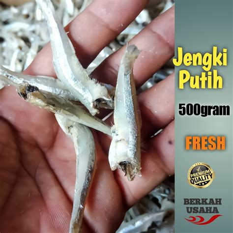 Jual Ikan Asin Teri Jengki Putih Fresh Per Gr Kering Tanpa Kepala