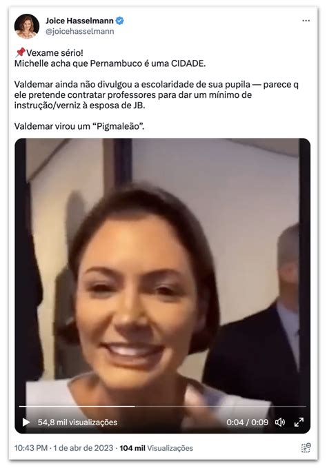 Michelle Bolsonaro Chama Pernambuco De Cidade Em Vídeo