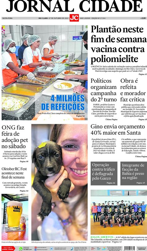 Jornal Cidade De Outubro De Jornal Cidade Rc