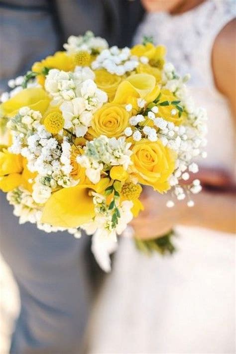 Yellow And White Summer Wedding Bouquet Emmalovesweddings