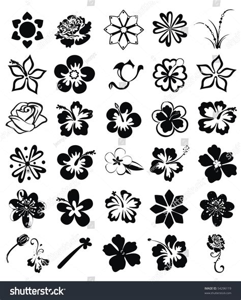 Hibiscus Over Royalty Free Licensable Stock Vectors Vector