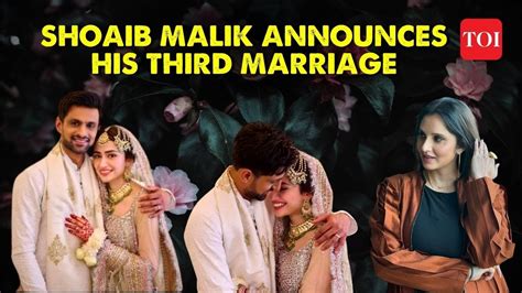 Shoaib Malik Announces Rd Wedding Gets Married To Pakistani Actress