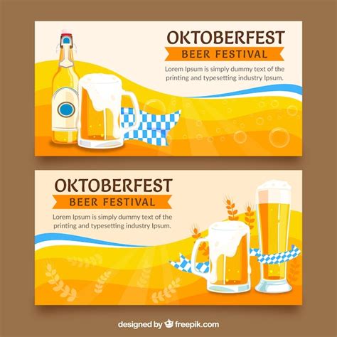 Free Vector | Oktoberfest banner design