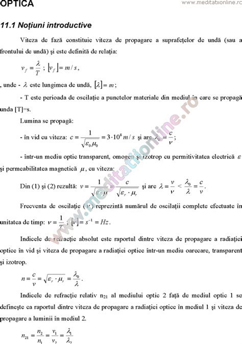 Fizica Formule Teorie Probleme Gimnaziu Clasa Liceu Optica Hot Sex