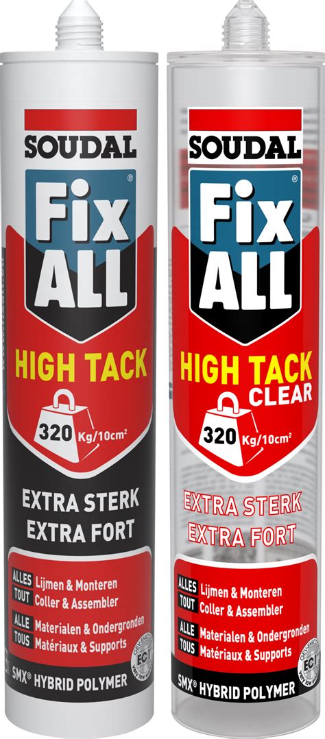 Fix All High Tack From Soudal For Gluing On Many Surfaces