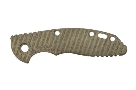 Rick Hinderer XM 18 3 Scale Smooth OD Green Micarta Advantageously