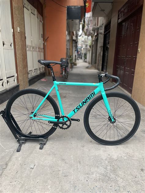 Khung Fixed Gear Tsunami SNM100 sơn màu Hanoibike shop