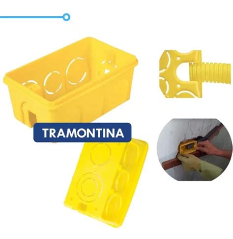 Kit 50 Caixinha Plástica De Luz 4x2 Tramontina De Embutir MercadoLivre