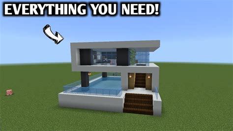 Minecraft How To Build A Survival Modern House Tutorial 🏡 Minecraft New Video Trending