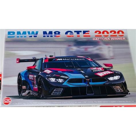 NUNU 1 24 BMW M8 GTE 2020 Daytona Winner Car Model Kit