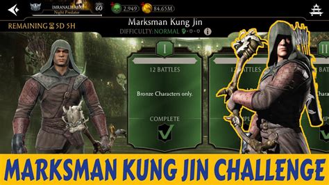 Mk Mobile New Challenge Game Play Marksman Kung Jin Youtube