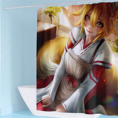 Amazon Itakkaito Hentai Anime Waifu Shower Curtain Set Sexy